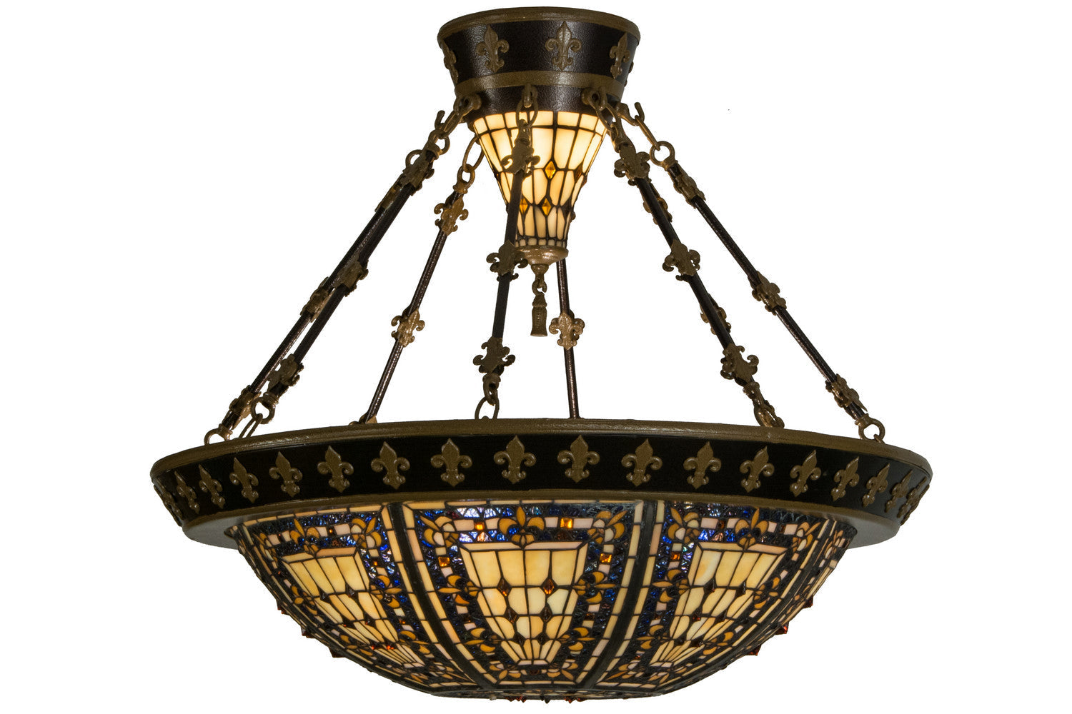 Six Light Semi-Flushmount