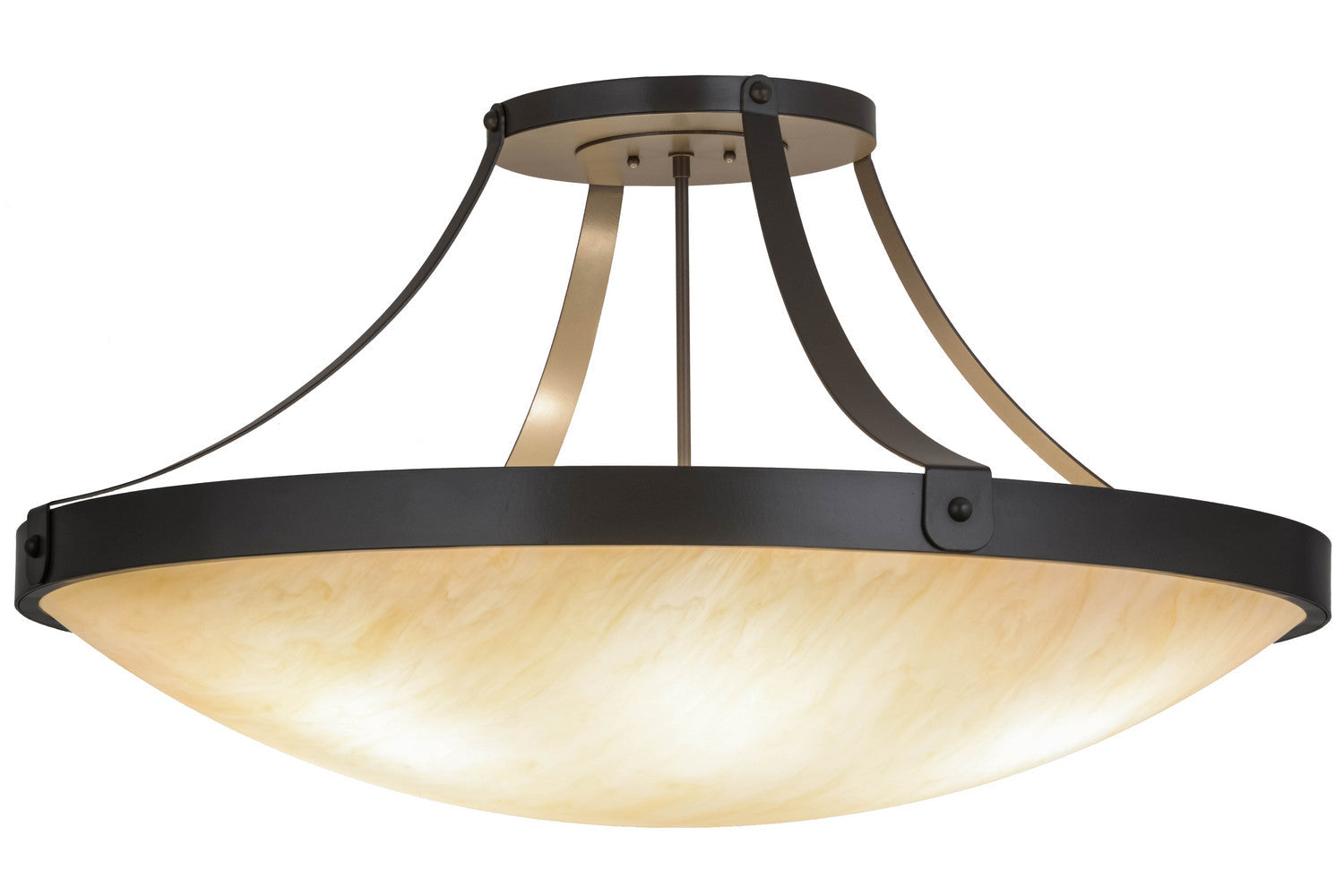 Six Light Semi-Flushmount