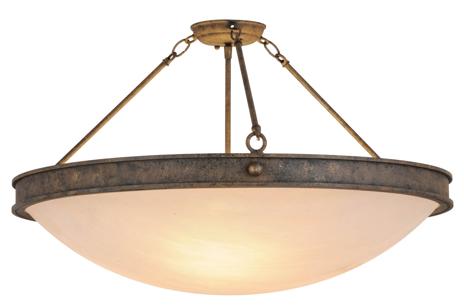 Three Light Semi-Flushmount