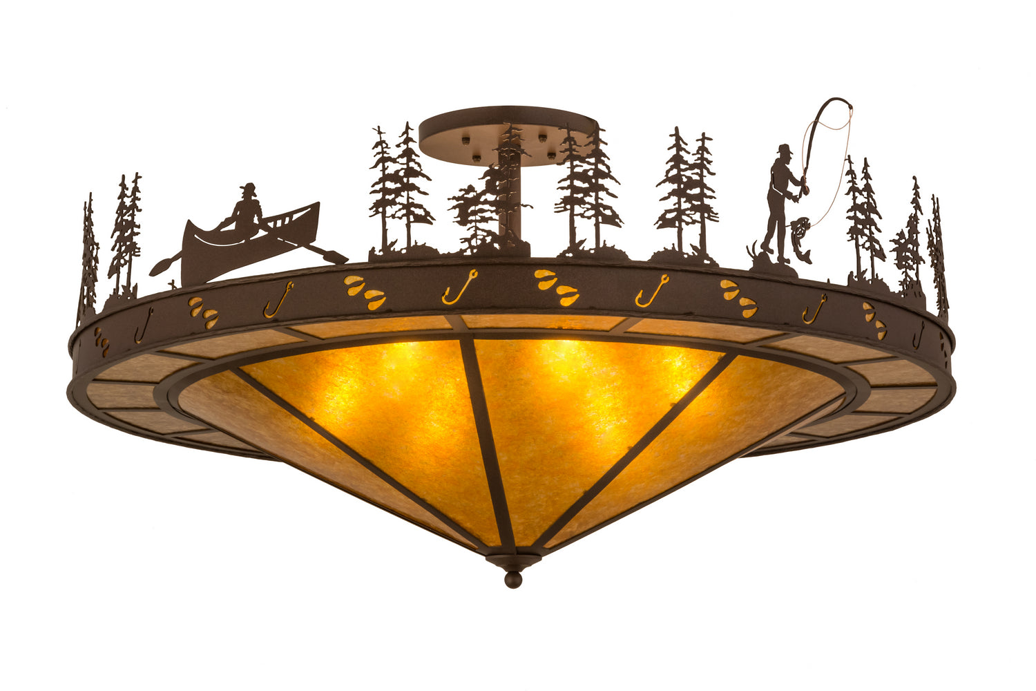 Six Light Semi-Flushmount