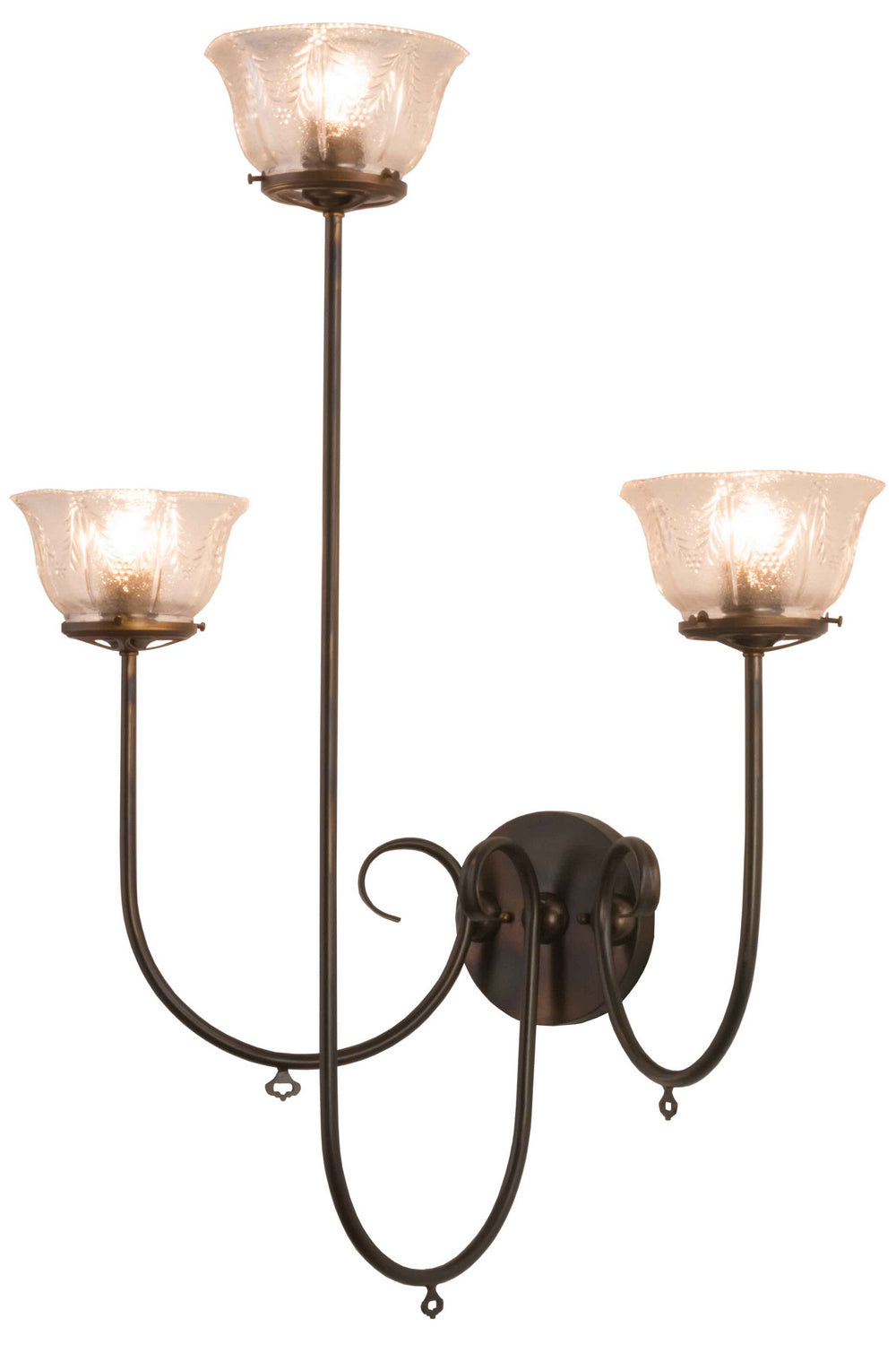 Three Light Wall Sconce