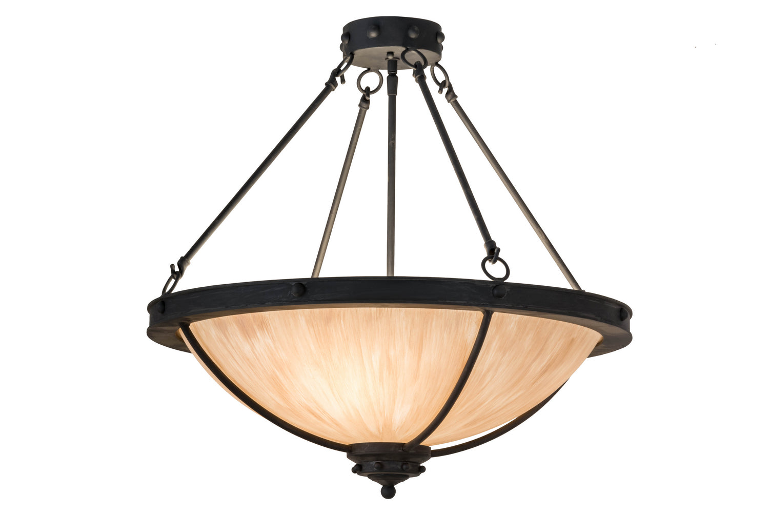 Three Light Semi-Flushmount
