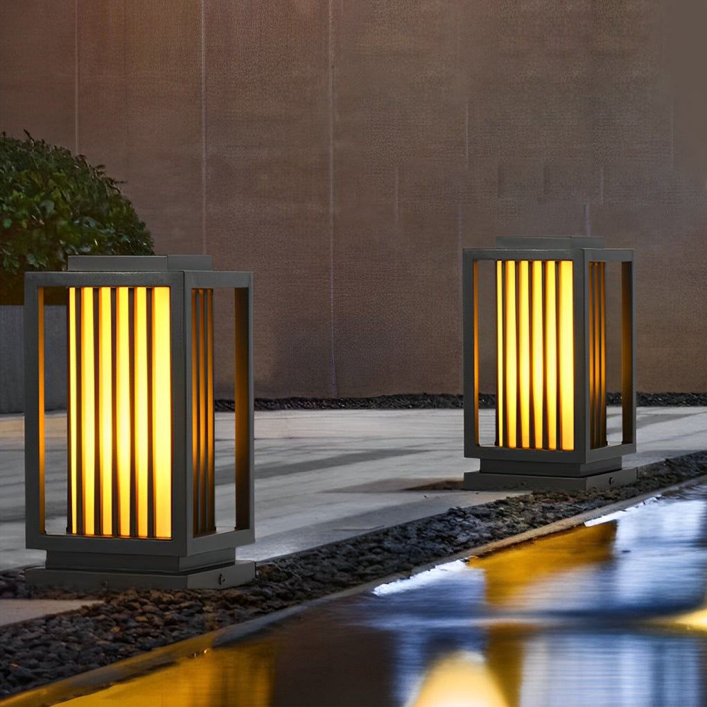 Vertical Strip Shape Outdoor Lawn Lamp Ha079586