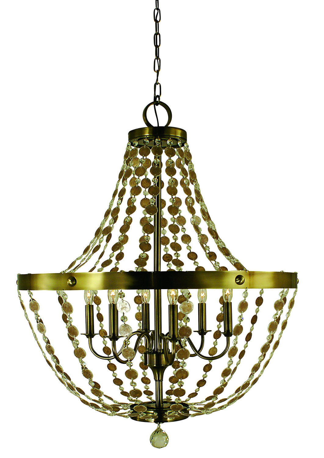 Six Light Foyer Chandelier