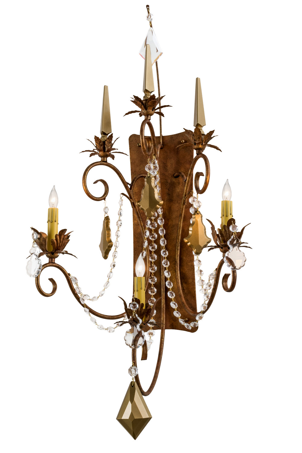 Three Light Wall Sconce