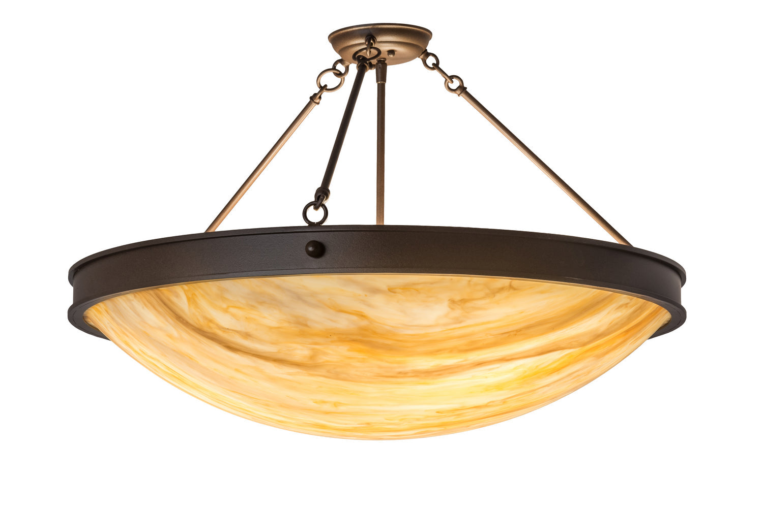 Three Light Semi-Flushmount