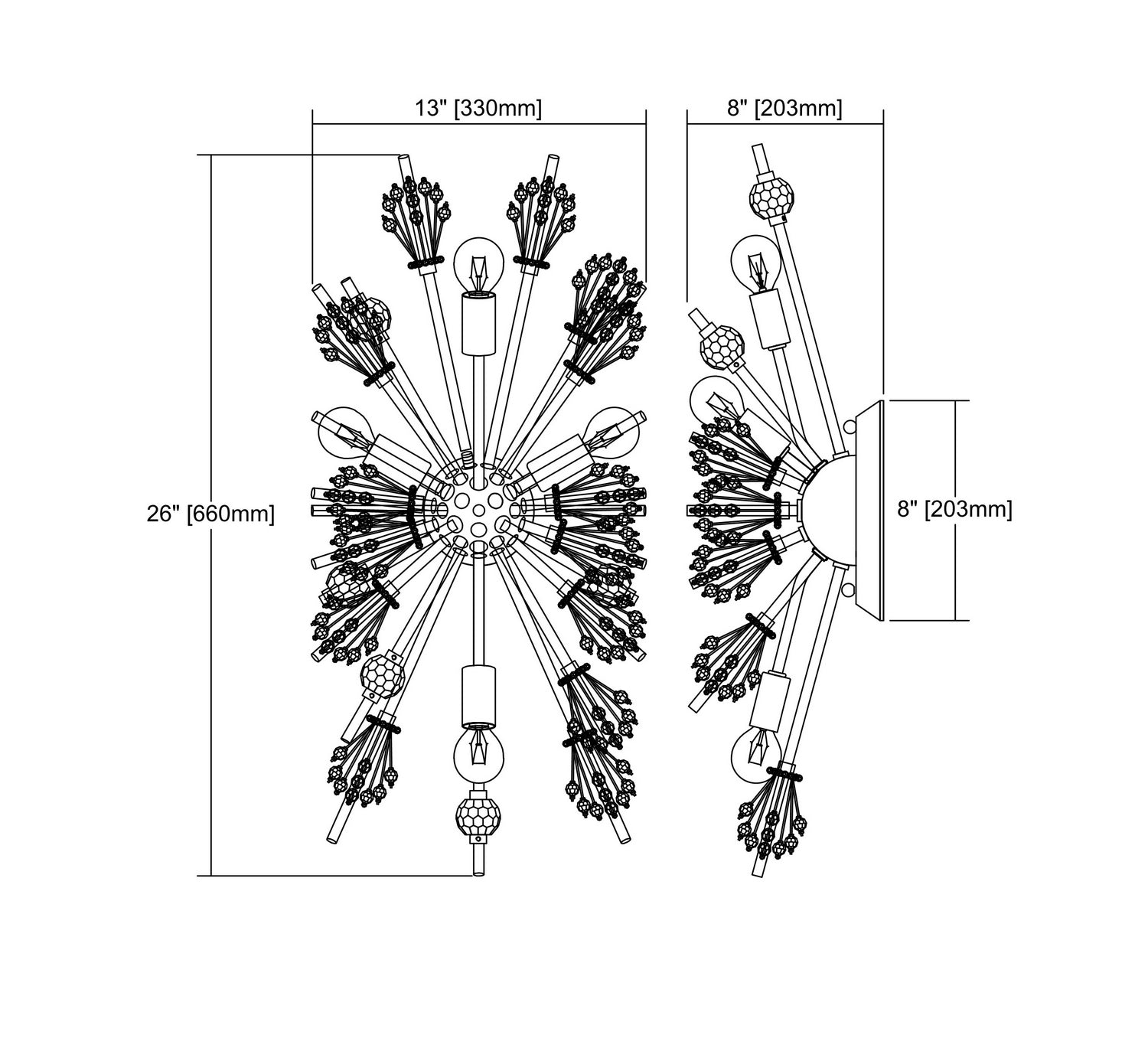 Starburst Wall Sconce