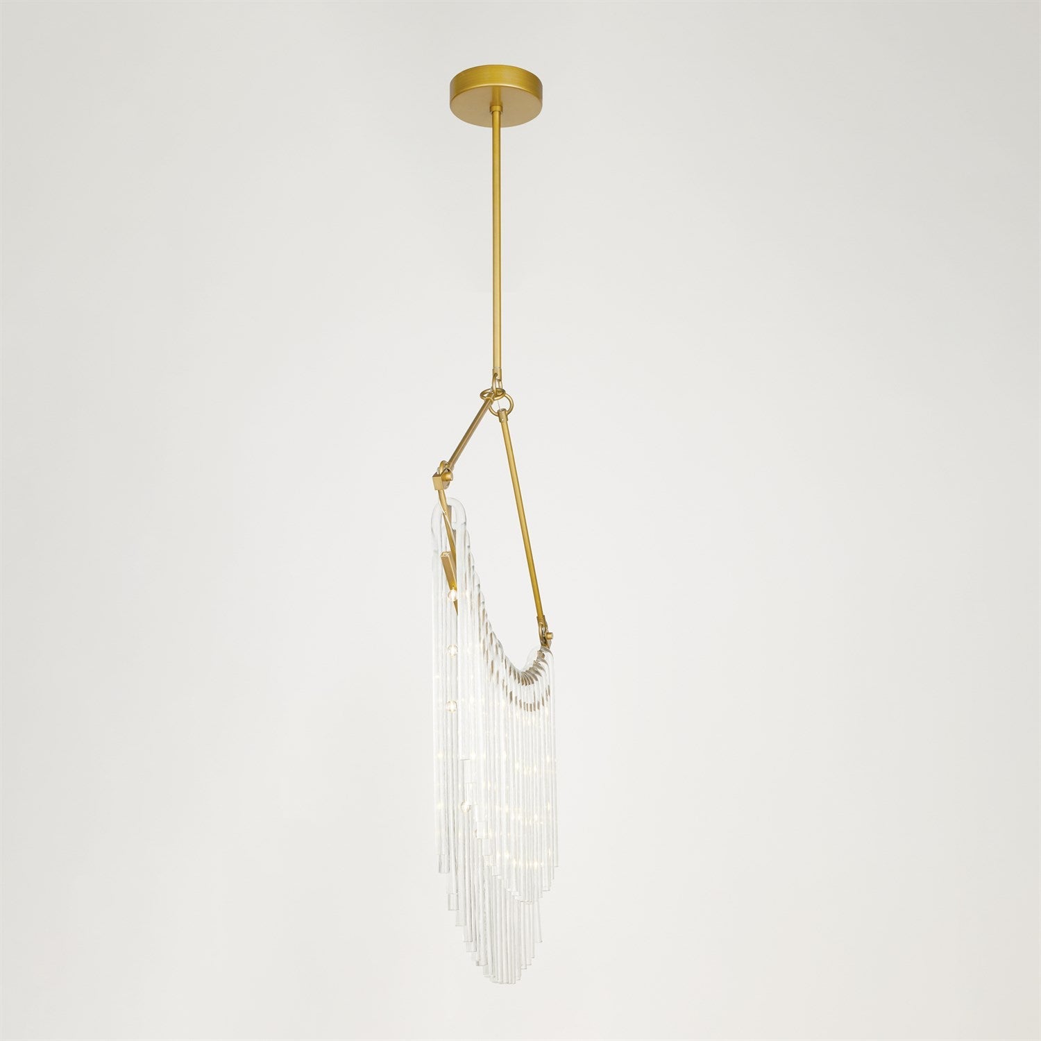 Global Views Draped Glass Chandelier 26' DSC