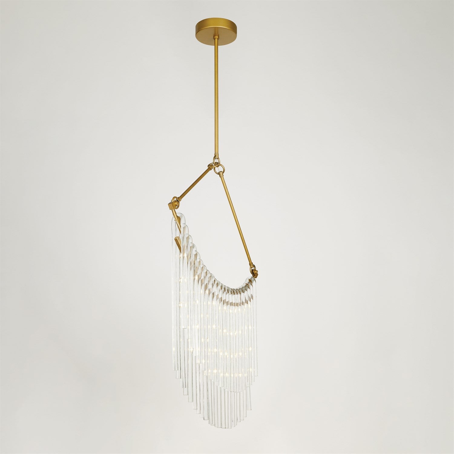Global Views Draped Glass Chandelier 26' DSC
