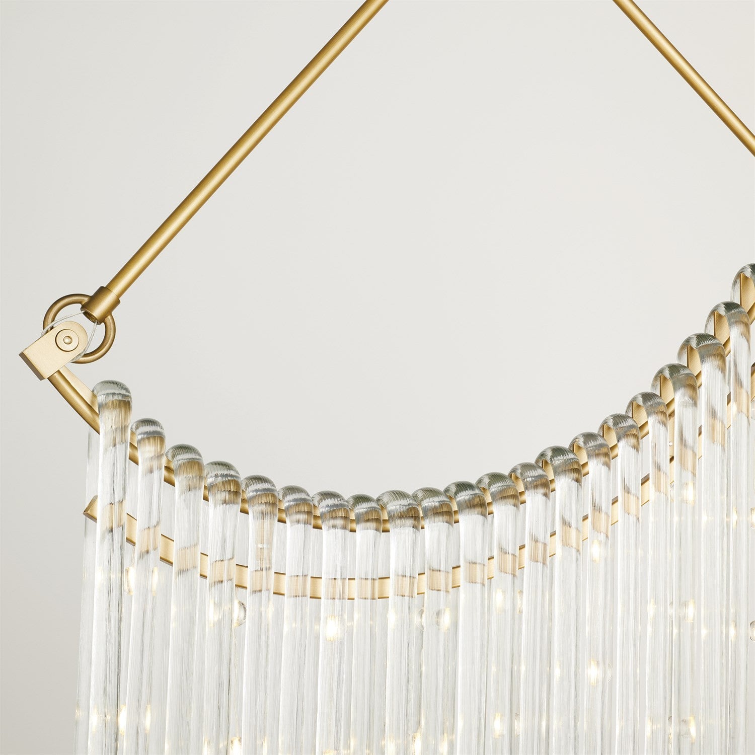 Global Views Draped Glass Chandelier 26' DSC