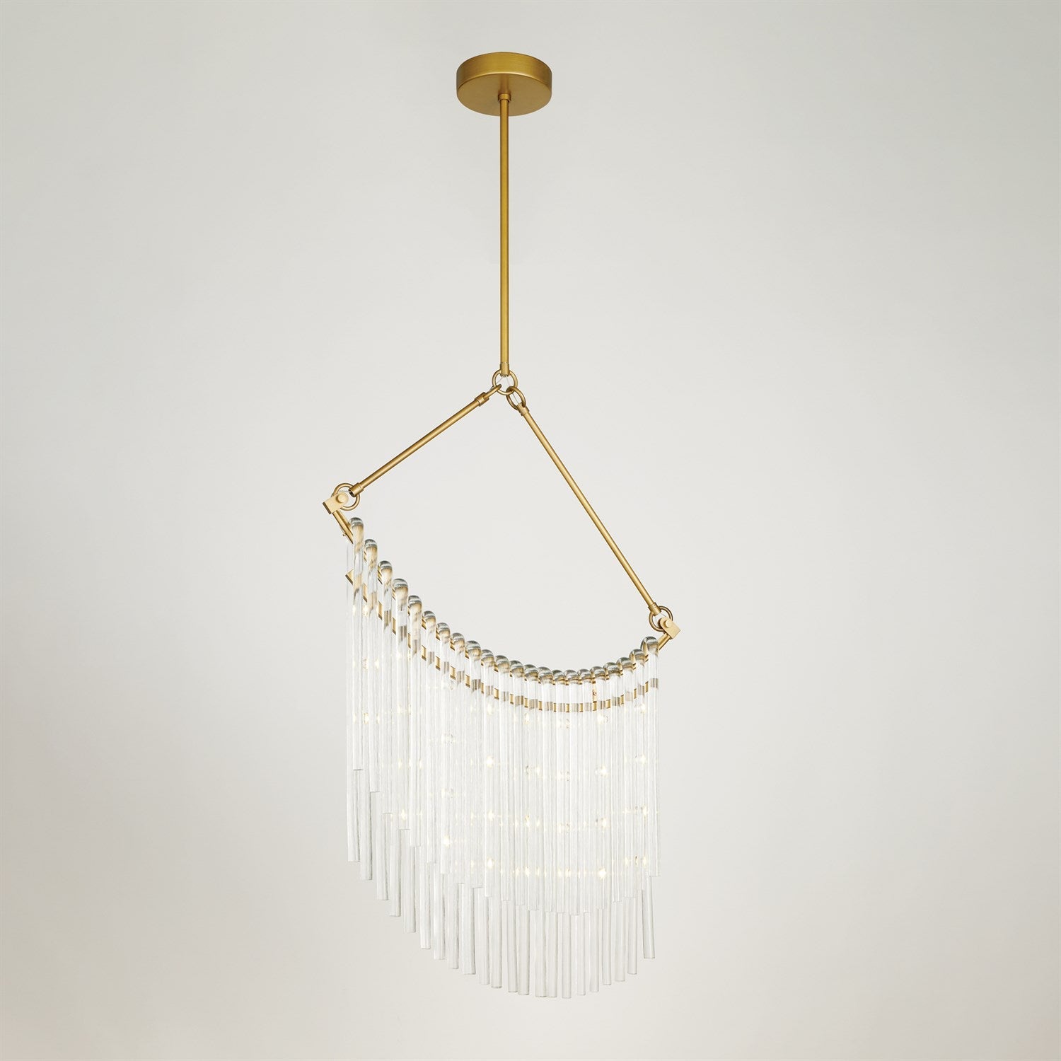 Global Views Draped Glass Chandelier 26' DSC
