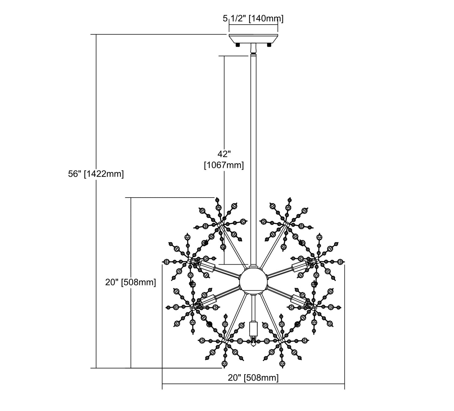 Snowburst Chandelier