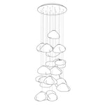 Blown Glass Random Pendant Light