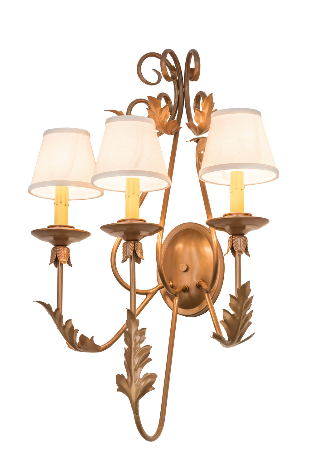 Three Light Wall Sconce