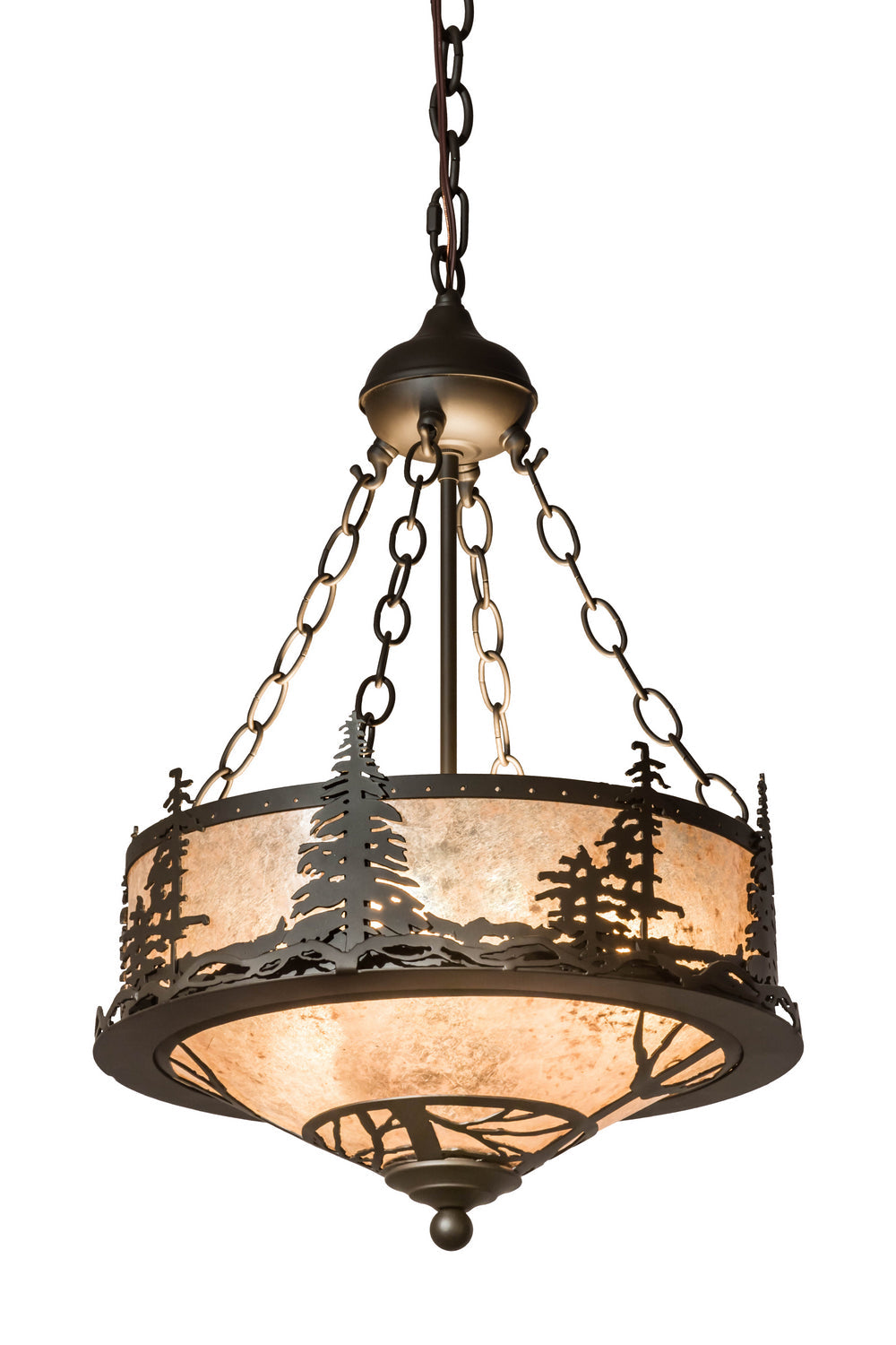 Six Light Inverted Pendant