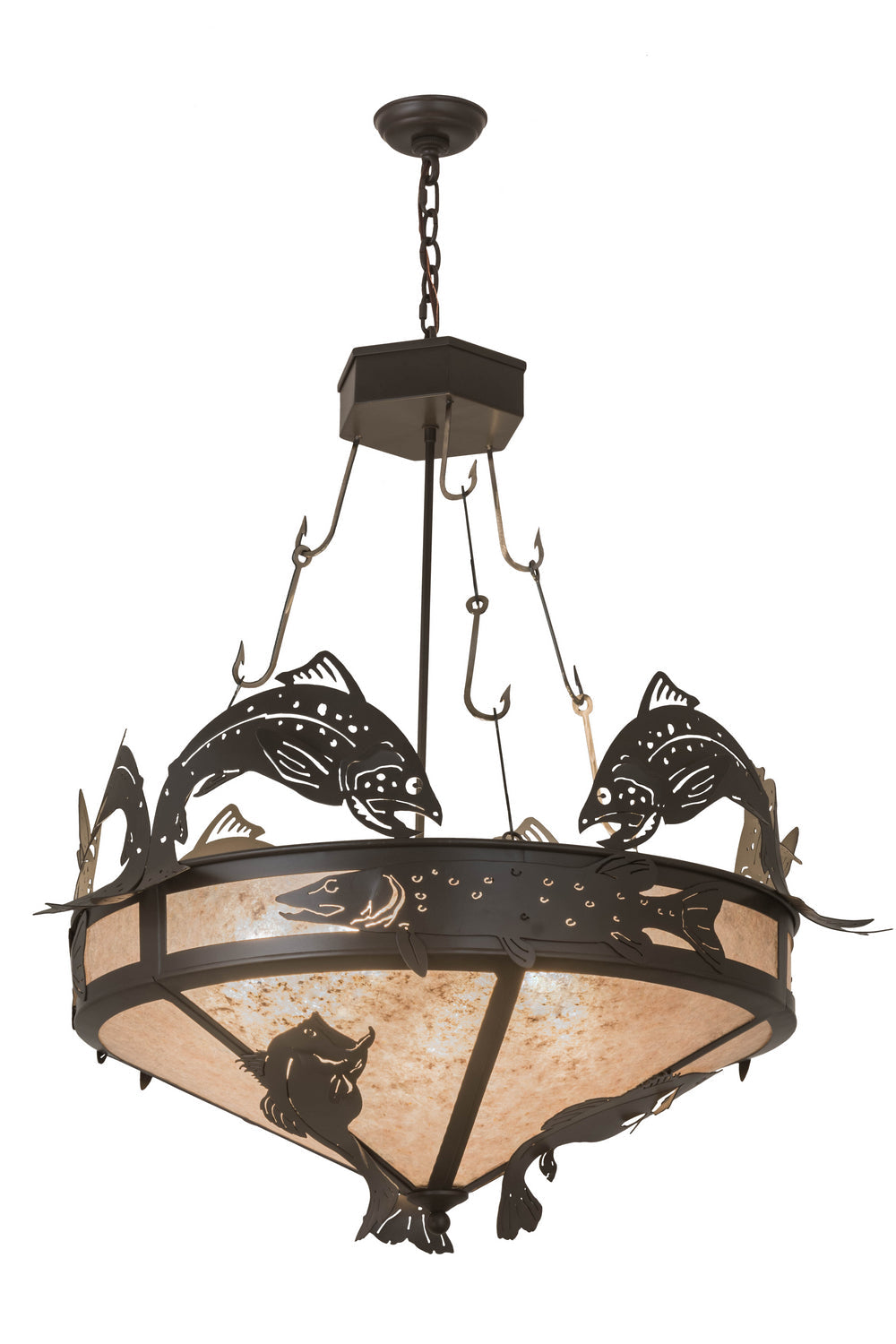 Six Light Inverted Pendant