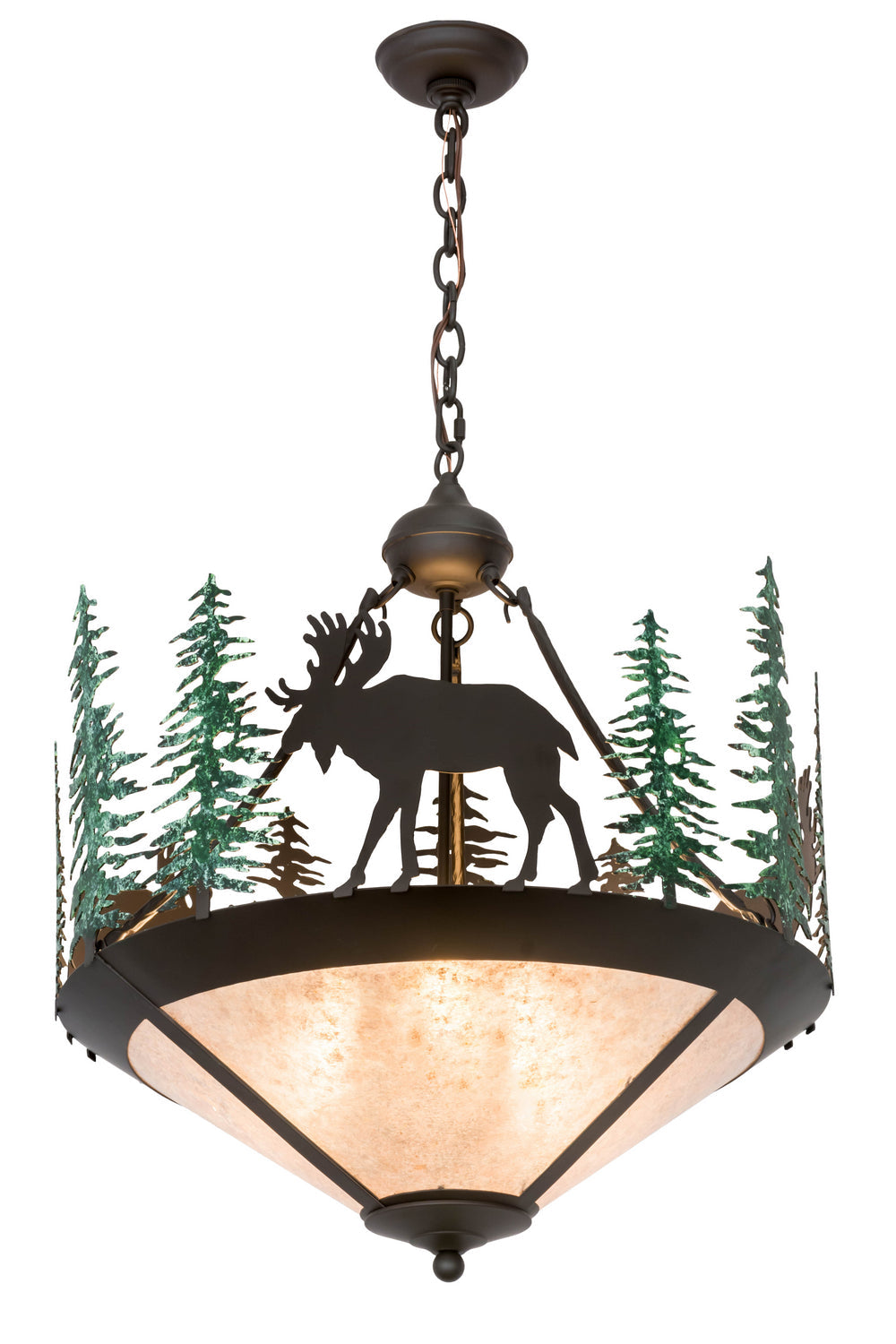 Three Light Inverted Pendant