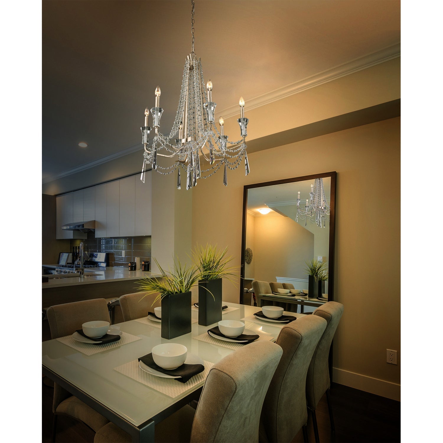 Six Light Chandelier