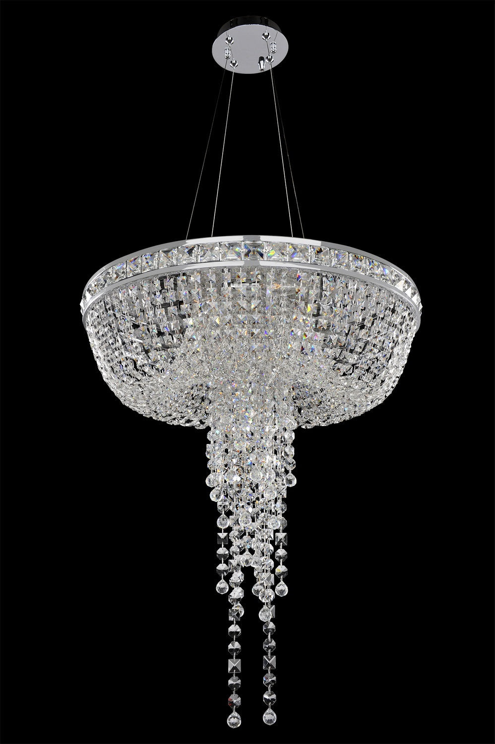 Six Light Convertible Pendant - Flush Mount