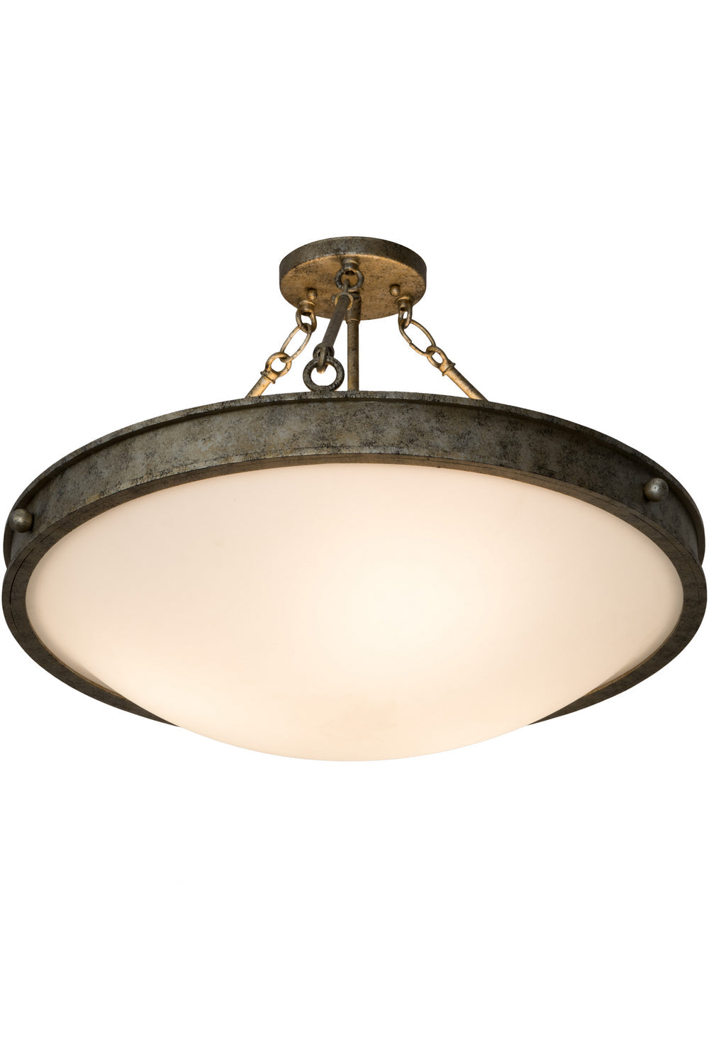 Three Light Semi-Flushmount