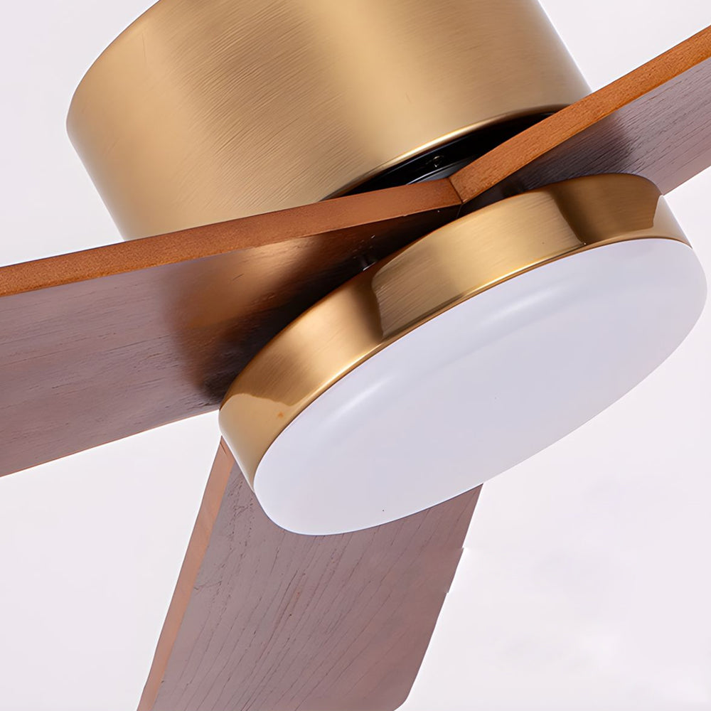 42'/52' LED 3-Blades Wood Ceiling Fan Light with Remote