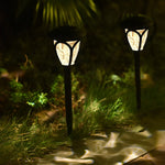 2Pcs Waterproof Solar Lawn Lamp Ha083001