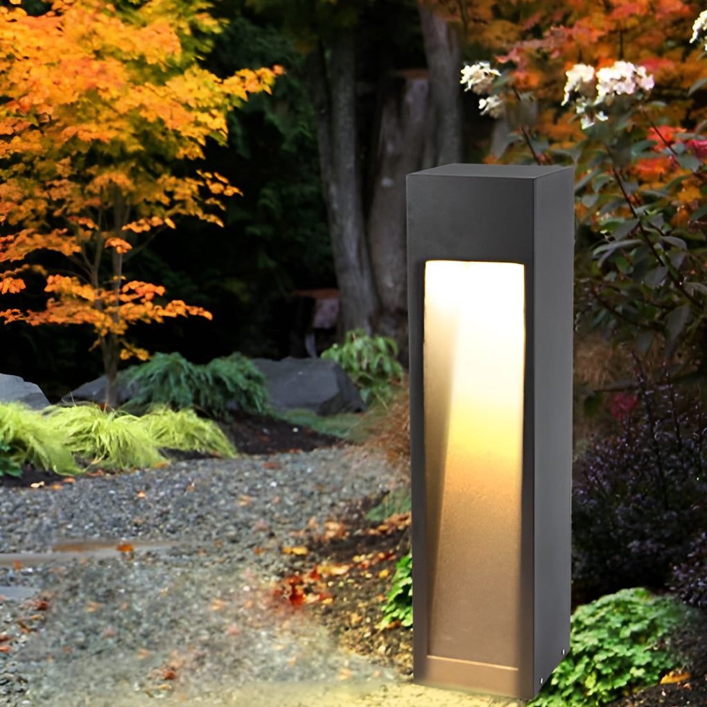 Square 5W Led Waterproof Black Modern Pathway Light