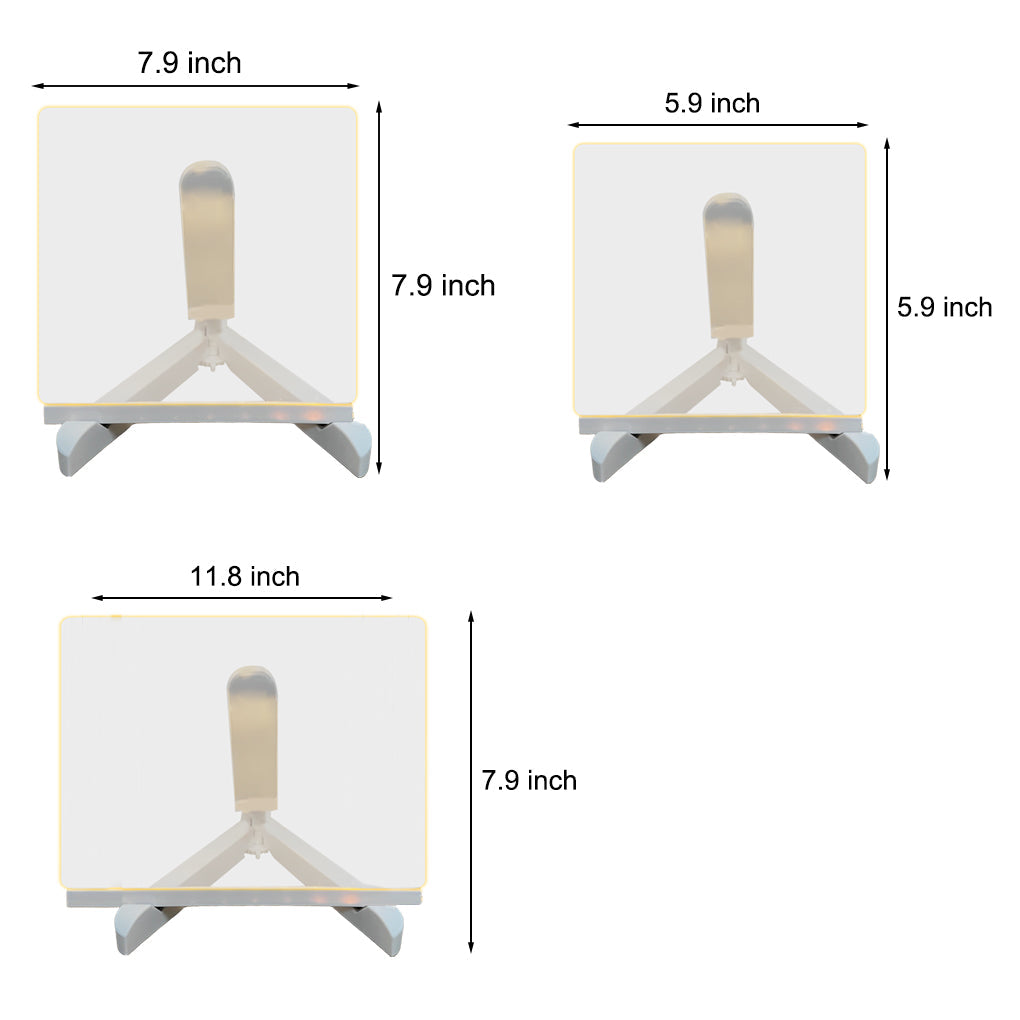 Led Acrylic Message Board Colorful Writable Table Lamp