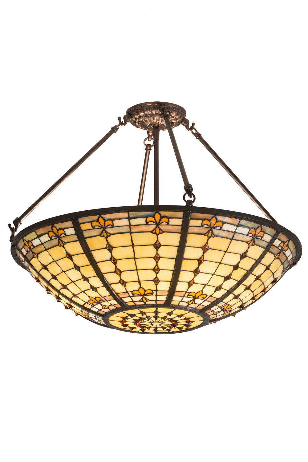 Three Light Semi-Flushmount