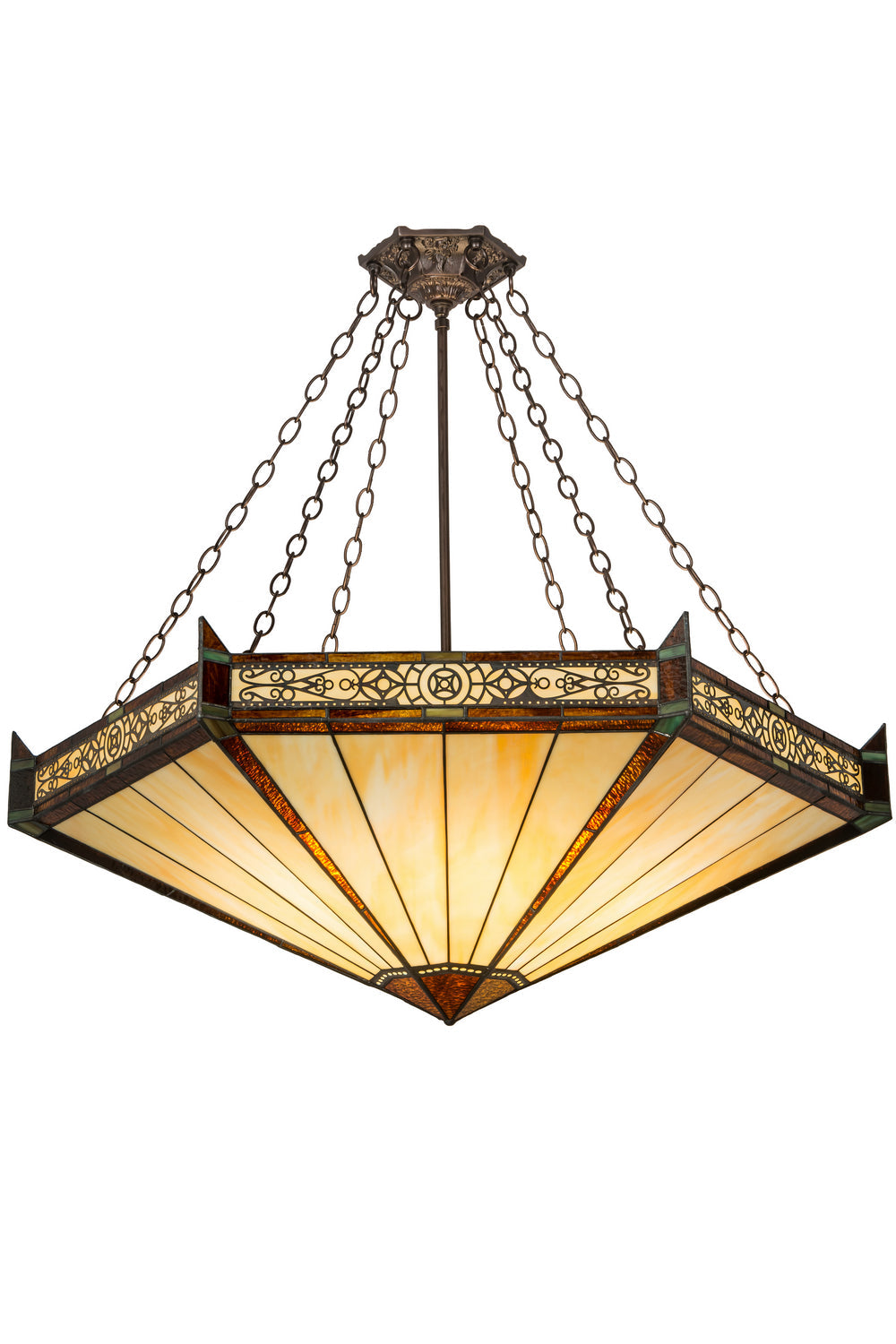 Six Light Inverted Pendant