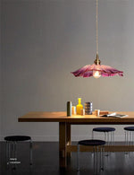 violet-glass-sunflower-pendant-led-light-in-vintage-style
