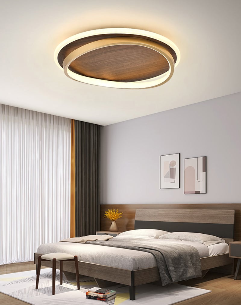 wooden-led-flush-mount-ceiling-light-with-metal-ring-in-modern-contemporary-style
