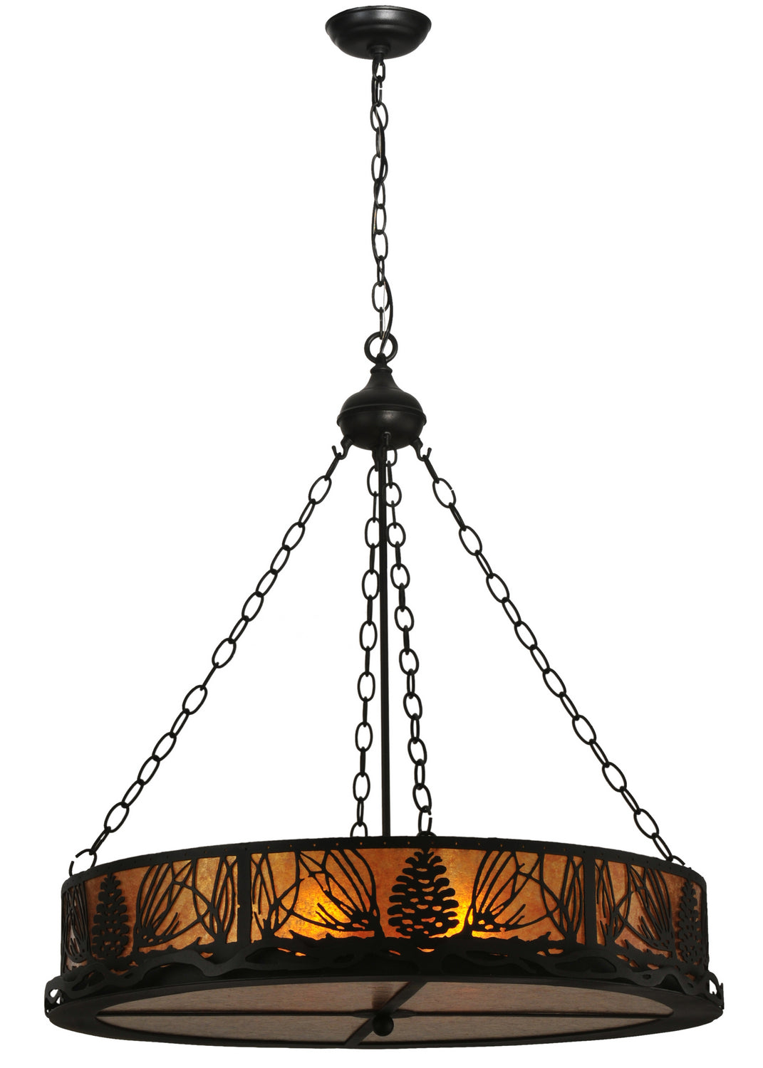 Six Light Inverted Pendant