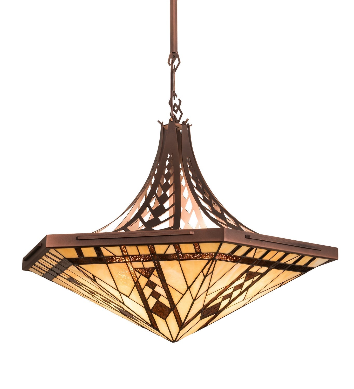 Three Light Inverted Pendant