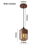 nordic-woody-metal-pendant-led-light-with-tea-colored-glass-shade