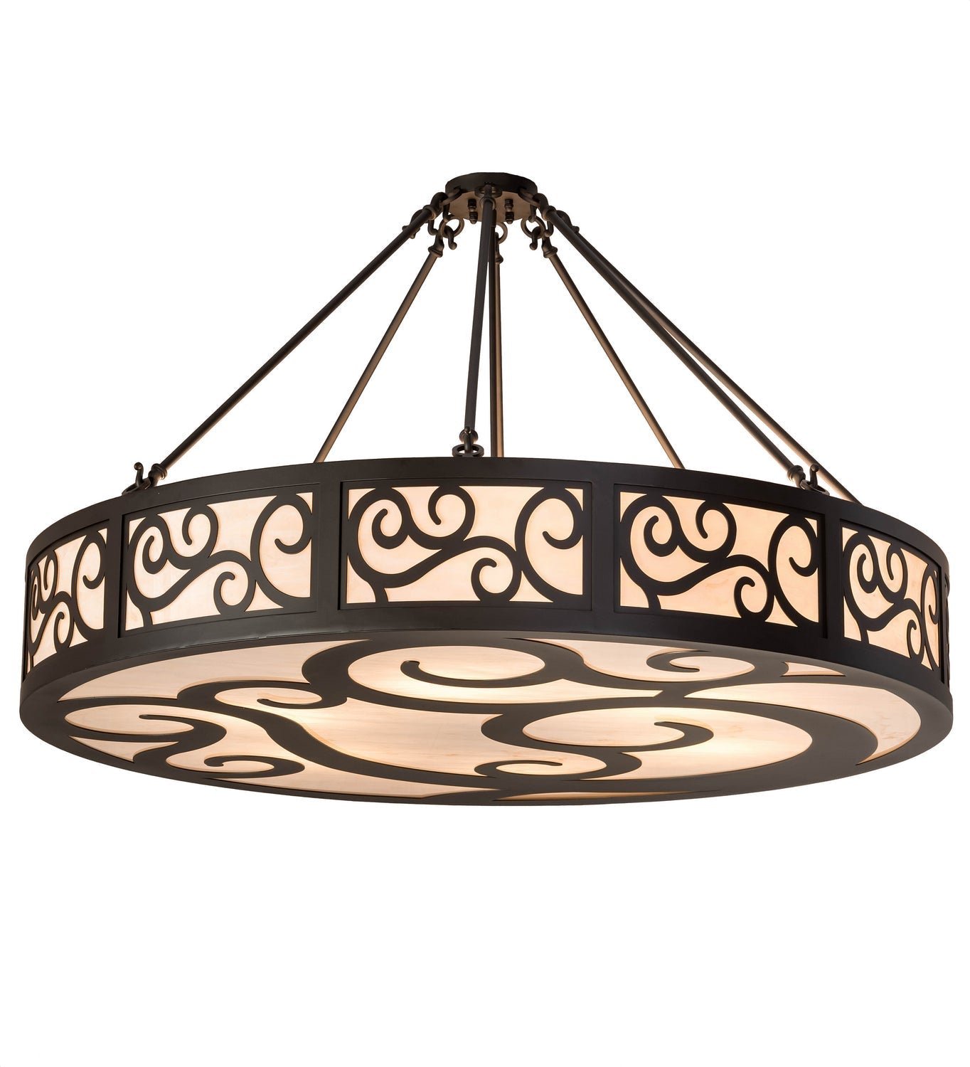 Six Light Semi-Flushmount