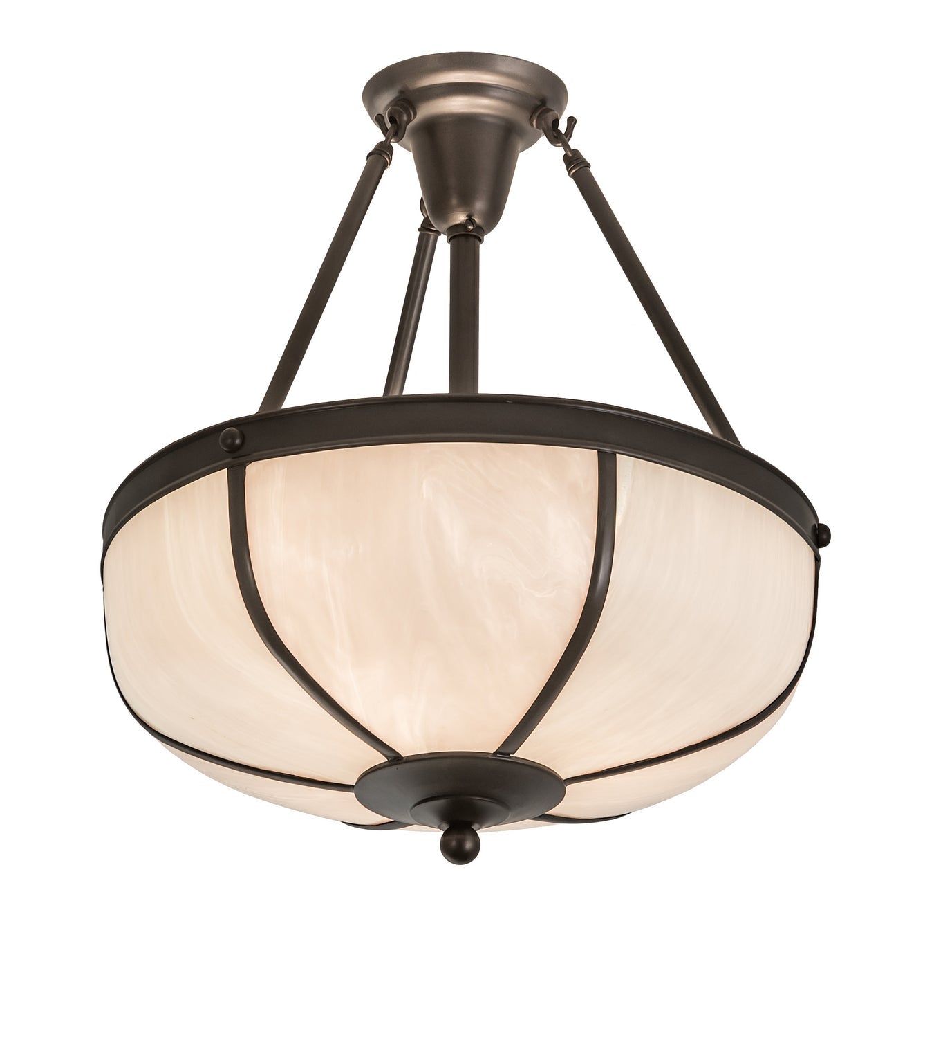 Three Light Semi-Flushmount