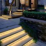 24V Waterproof Recessed Silicone Side Emitting Flat Led Strip Lights For Step And Deck Lighting