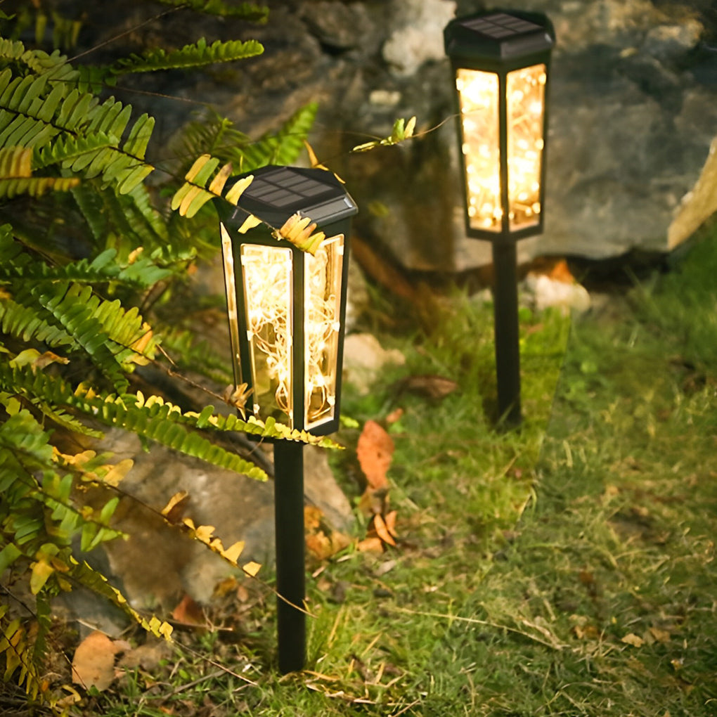 2Pcs Motion Sensor Outdoor Solar Lawn Lights Li002295