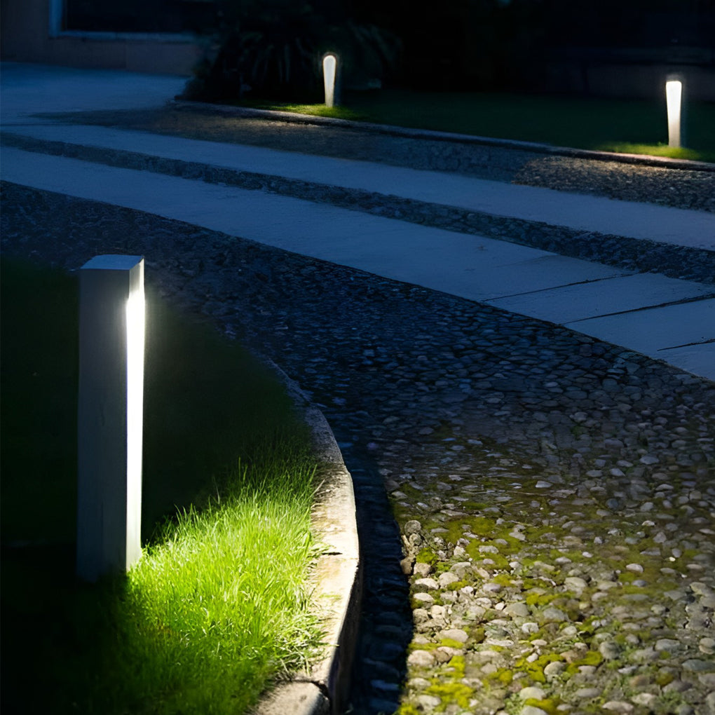 Square 5W Led Waterproof Black Modern Pathway Light