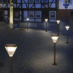Geometric Waterproof Led Black Pathway Post Lights Li002037