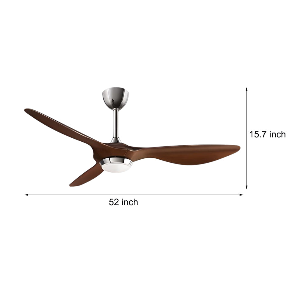Envy 52' 3-Blade LED Ceiling Fan with Lights and Remote 6 Fan Speeds Ceiling Fan Light for Living Room