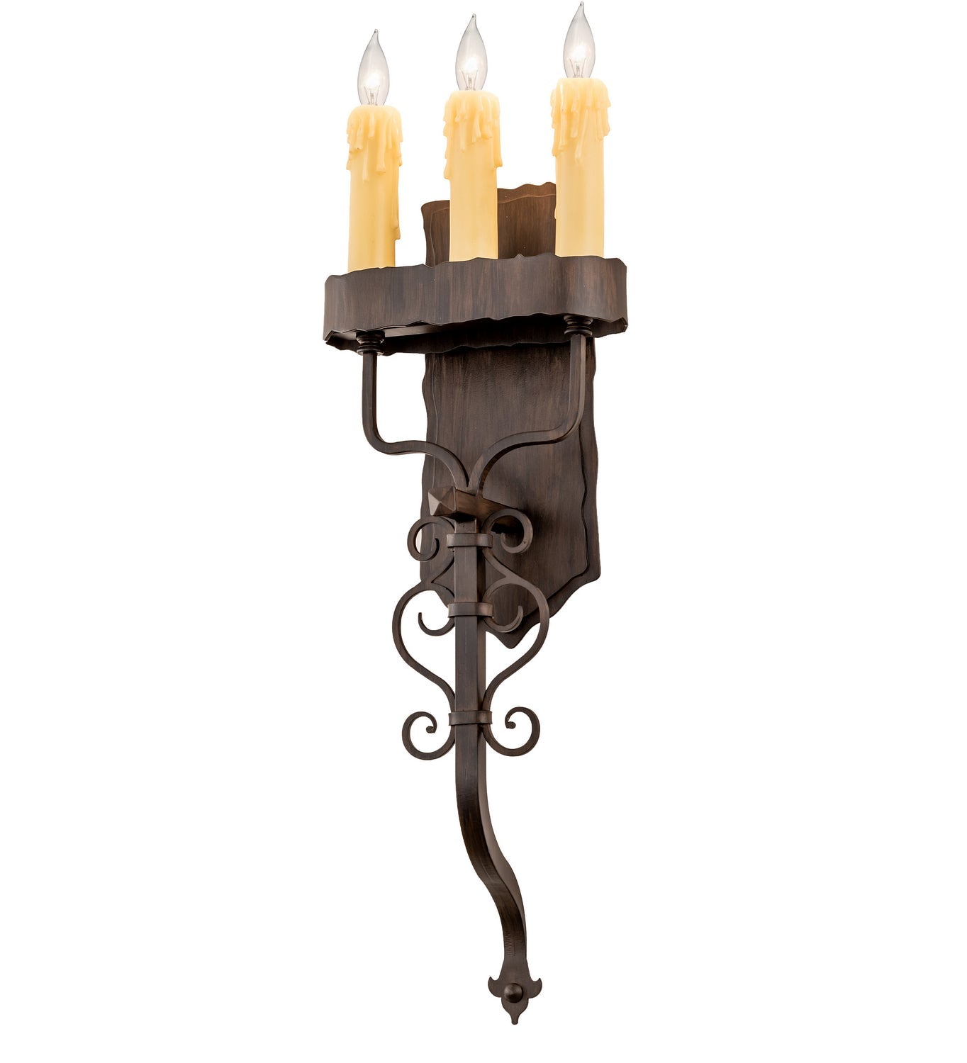 Three Light Wall Sconce