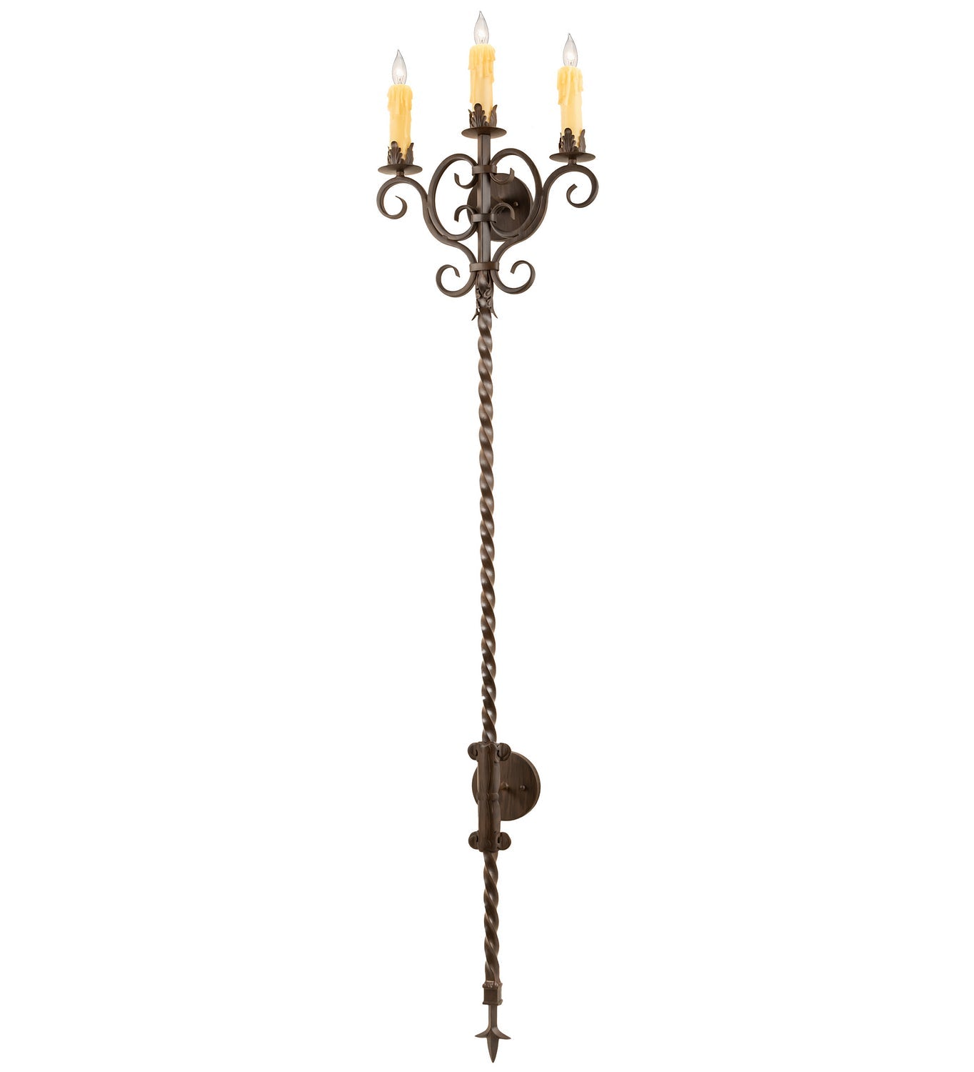 Three Light Wall Sconce