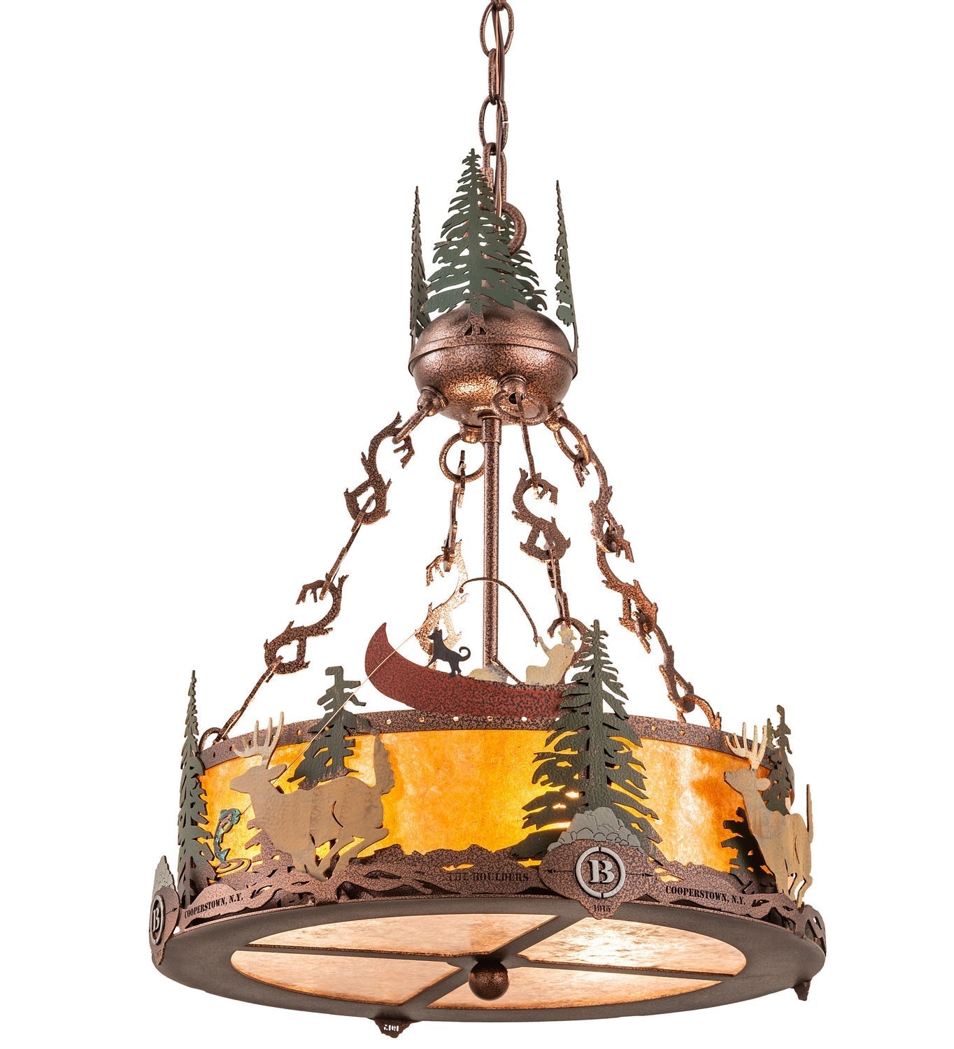 Three Light Inverted Pendant