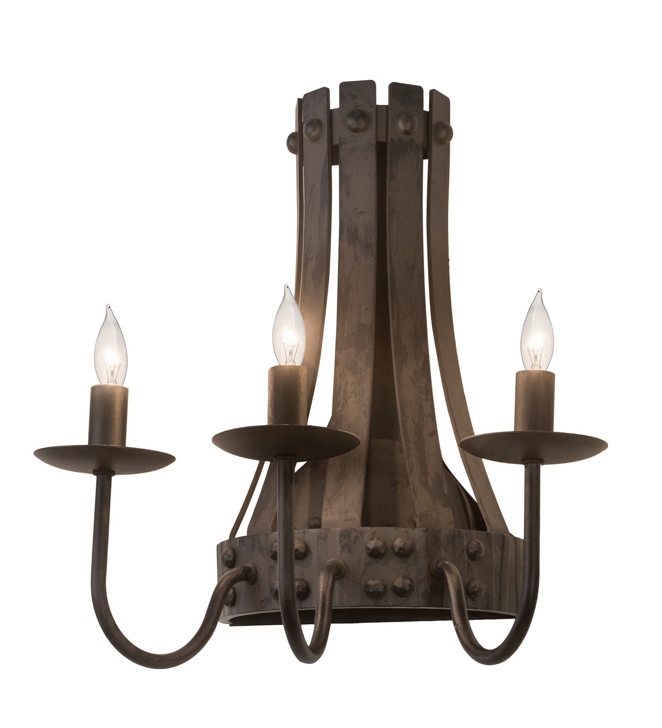 Three Light Wall Sconce
