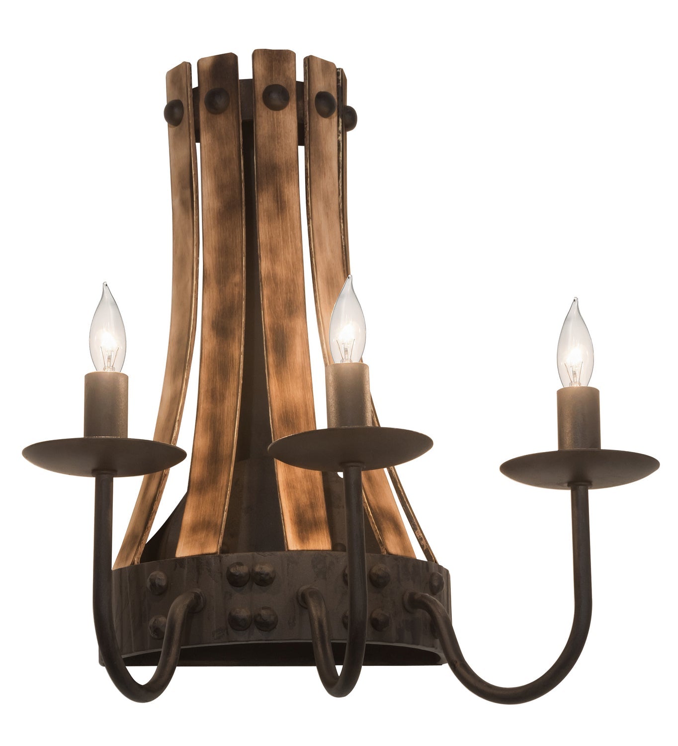 Three Light Wall Sconce