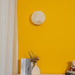 Polished Brass Wall Sconce with Alab