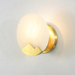 Polished Brass Wall Sconce with Alab