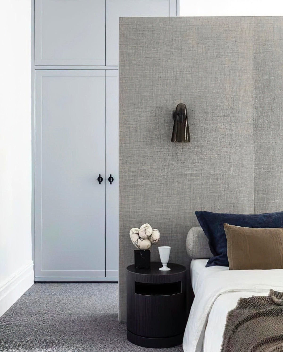 Conical Glass Plug In Wall Lamp